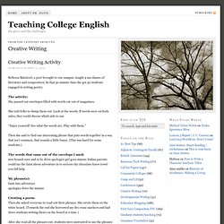Creative Writing — Teaching College English