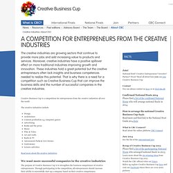 A competition for entrepreneurs from the creative industries