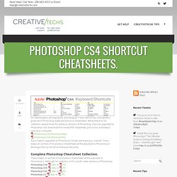 Tips » Photoshop CS4 Shortcut Cheatsheets.