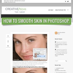 Blog Archive » How to smooth skin in Photoshop.