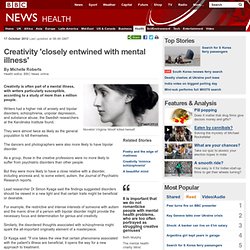 Creativity 'closely entwined with mental illness'