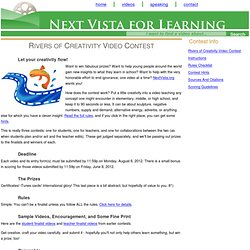 Rivers of Creativity Video Contest