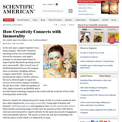 How Creativity Connects with Immorality
