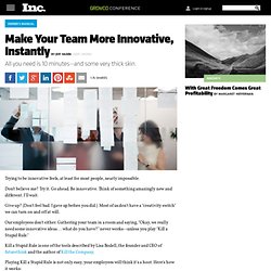 How to Boost Creativity & Innovation in 10 Minutes