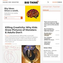 Killing Creativity: Why Kids Draw Pictures of Monsters & Adults Don't