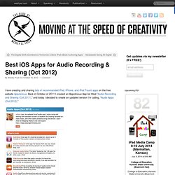 Best iOS Apps for Audio Recording & Sharing (Oct 2012)