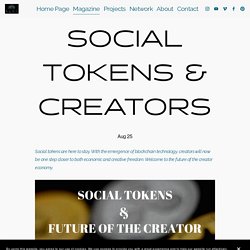 SOCIAL TOKENS & CREATORS — Elon Productions