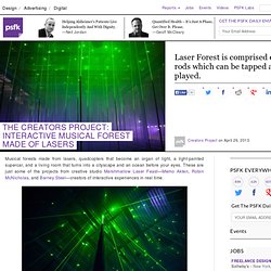 The Creators Project: Interactive Musical Forest Made Of Lasers