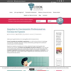 Impulsa tu Crecimiento Profesional en Cocina en 5 pasos - CookStorming