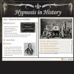 Hypnosis Gains Credibility - Hypnosis in History - American Hypnosis Association