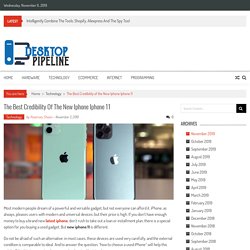 The Best Credibility of the New Iphone Iphone 11 - desktoppipeline.com
