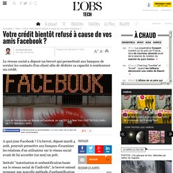 Votre crédit bientôt refusé à cause de vos amis Facebook ?