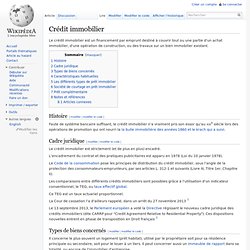 Crédit immobilier - Wikipedia