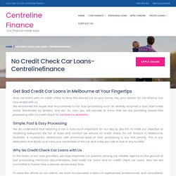 Car Loans With No Credit Check Australia