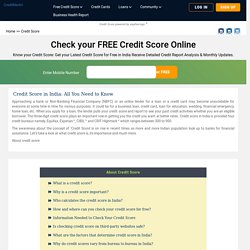 Know How To Cibil Score Check Online