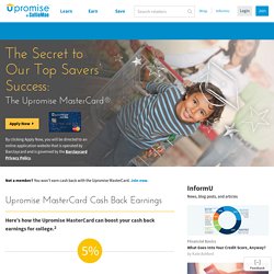 Cash Back Credit Cards - The Upromise MasterCard®
