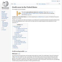 Credit score (United States)