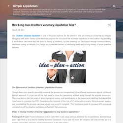 How Long does Creditors Voluntary Liquidation Take?