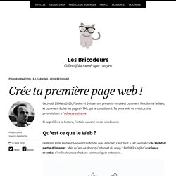 Crée ta première page web ! – Les Bricodeurs