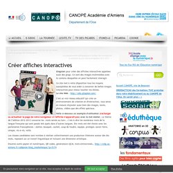 CDDP de l'Oise - Créer affiches interactives