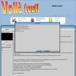 Créer une bibliographie sur OpenOffice.org