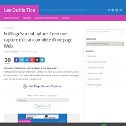 FullPageScreenCapture. Créer une capture d'écran complète d'une page Web.