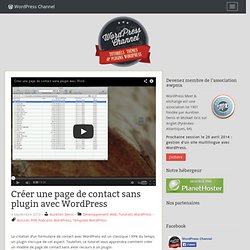 Créer une page de contact sans plugin avec WordPress