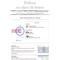 Créer des podcasts en classe