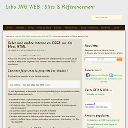 Créer une ombre interne en CSS3 sur des blocs HTML