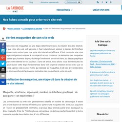 Créer les maquettes de son site web - La Fabrique du Net