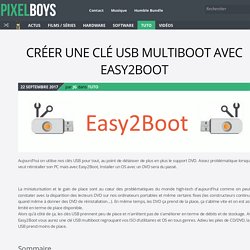 Créer une clé USB multiboot avec Easy2Boot