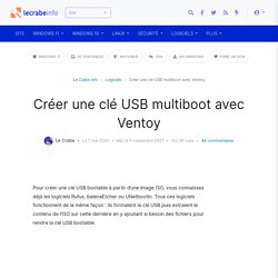 Créer une clé USB multiboot avec Ventoy
