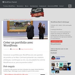 Créer un portfolio avec WordPress