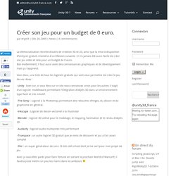 Créer son jeu pour un budget de 0 euro. - Unity 3D – France