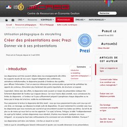 Créer des présentations avec Prezi