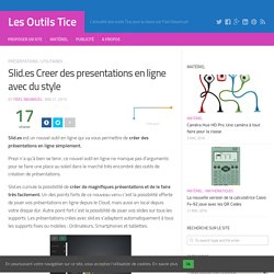 Slid.es Creer des presentations en ligne avec du style