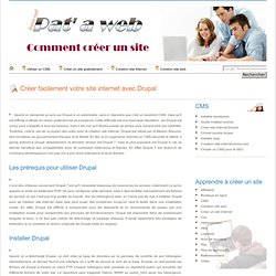 Créer un site internet avec Drupal