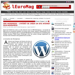 Créer un site web sous le CMS Wordpress : Quel intérêt ?