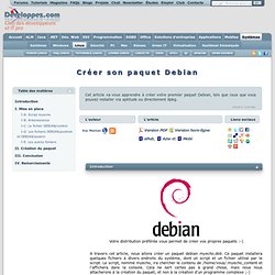 Créer son paquet Debian
