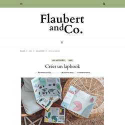 Créer un lapbook – activité proposée par le site "Flaubert and Co".