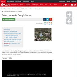 Créer une carte Google Maps