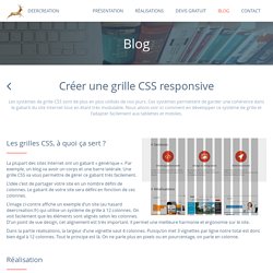 Créer une grille CSS responsive