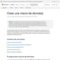 Créer une macro un événement - Access