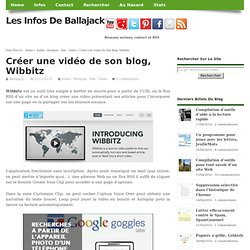 Créer une vidéo de son blog, Wibbitz