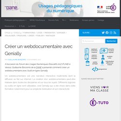 Créer un webdocumentaire avec Genially