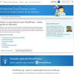 Créer son site web avec WordPress – Notre guide du débutant