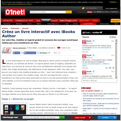 Créez un livre interactif avec iBooks Author