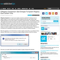 CRegistry Comparison: See Changes To System Registry Over Certain Time