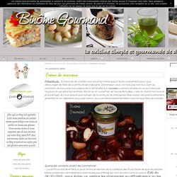 Crème de marrons - Binôme Gourmand