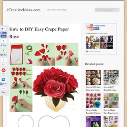 How to DIY Easy Crepe Paper Rose